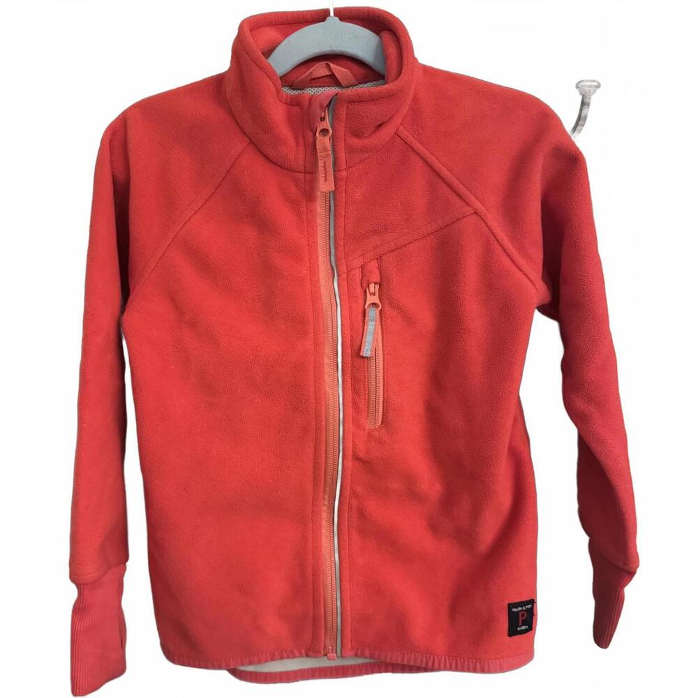 Polarn O. Pyret Girls' Pink Fleece Jacket, Size 4-5 Years